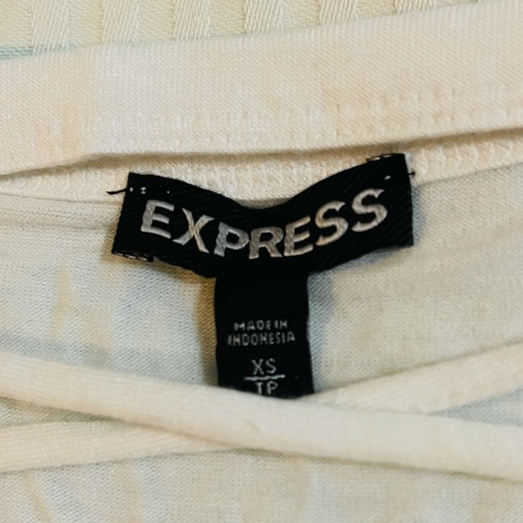 Express White Lace Up T-Shirt - Picture 2 of 2